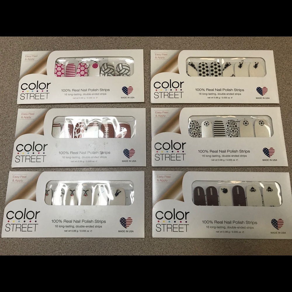 Color Street Sports Lot of 6